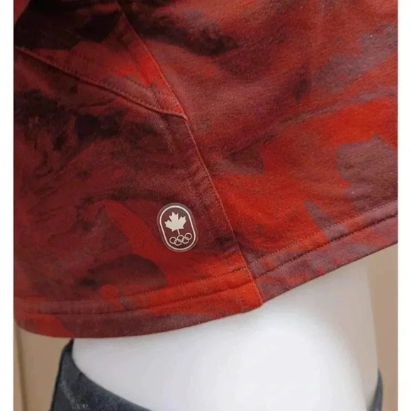 Lululemon Team Canada All Yours Cropped Hoodie  Red Multi Size 6 - Picture 9 of 10